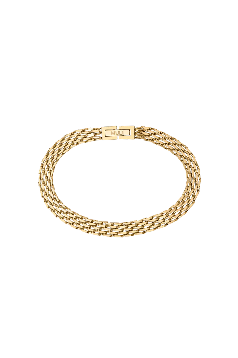 Mesh Link Bracelet, Gold