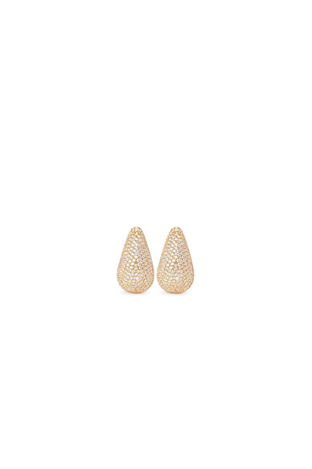 Hovedbilde Mini Pave Drop Earrings, Gold