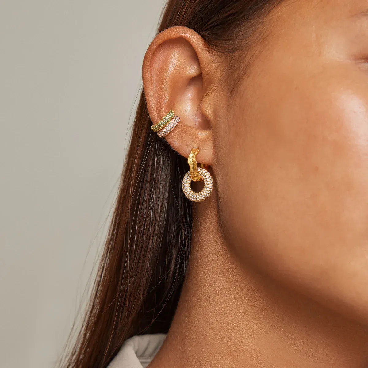 Celin Hoops (Clear CZ)