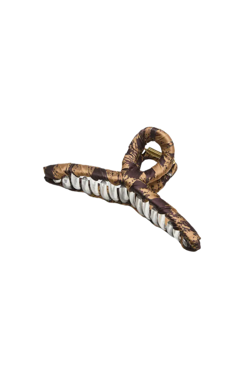 Tigaria Luster Hair Claw, Wild Orchid, Brown Sugar