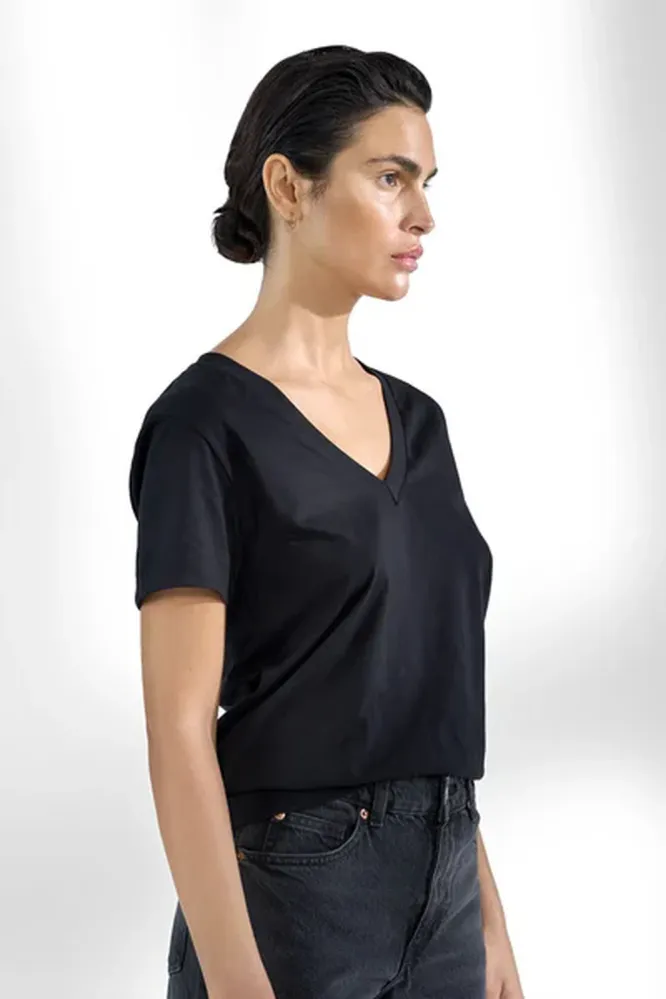 V-Neck Regular, Black