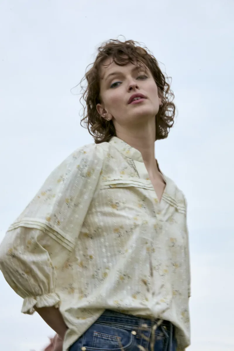 Bellarose Blouse, Ochre