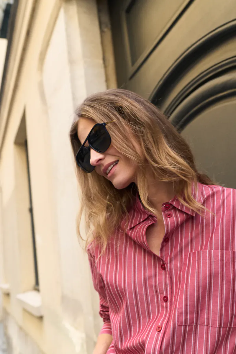 Drine Shirt, Rumba Red Stripe