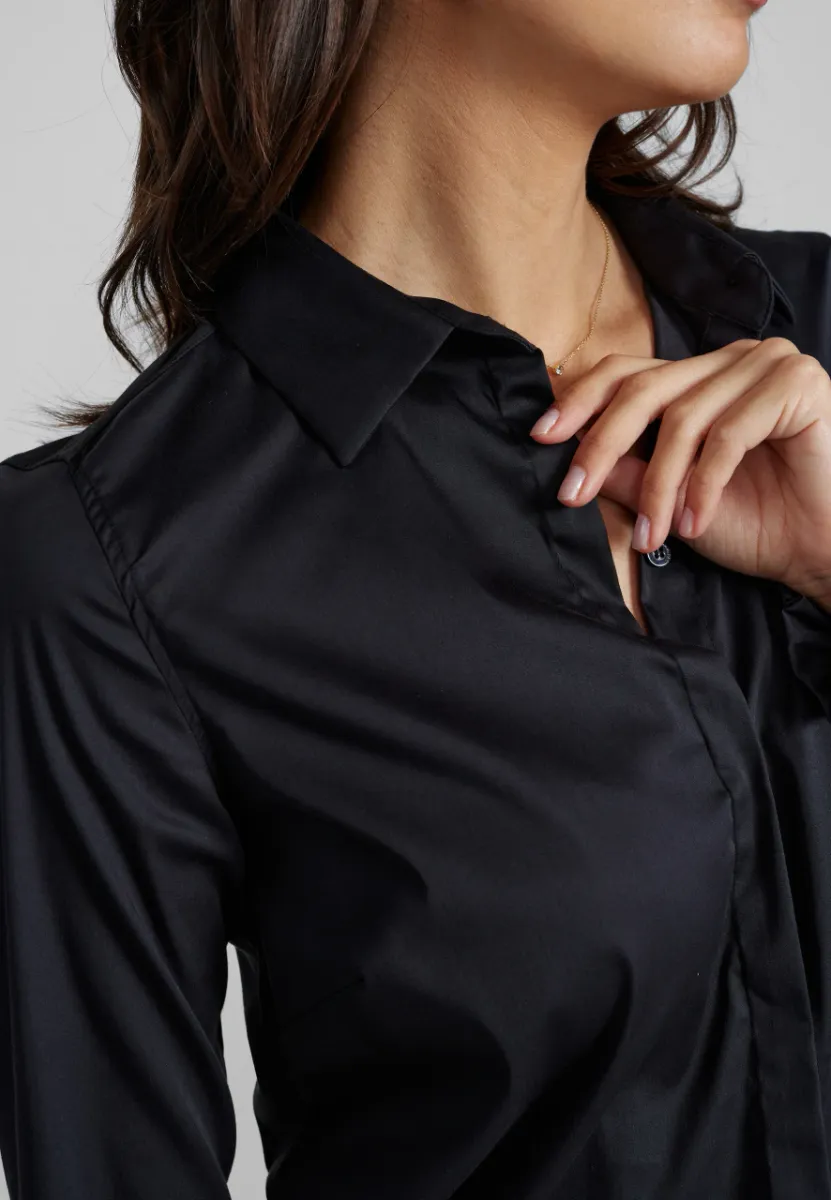 Mattie Flip Shirt, Black