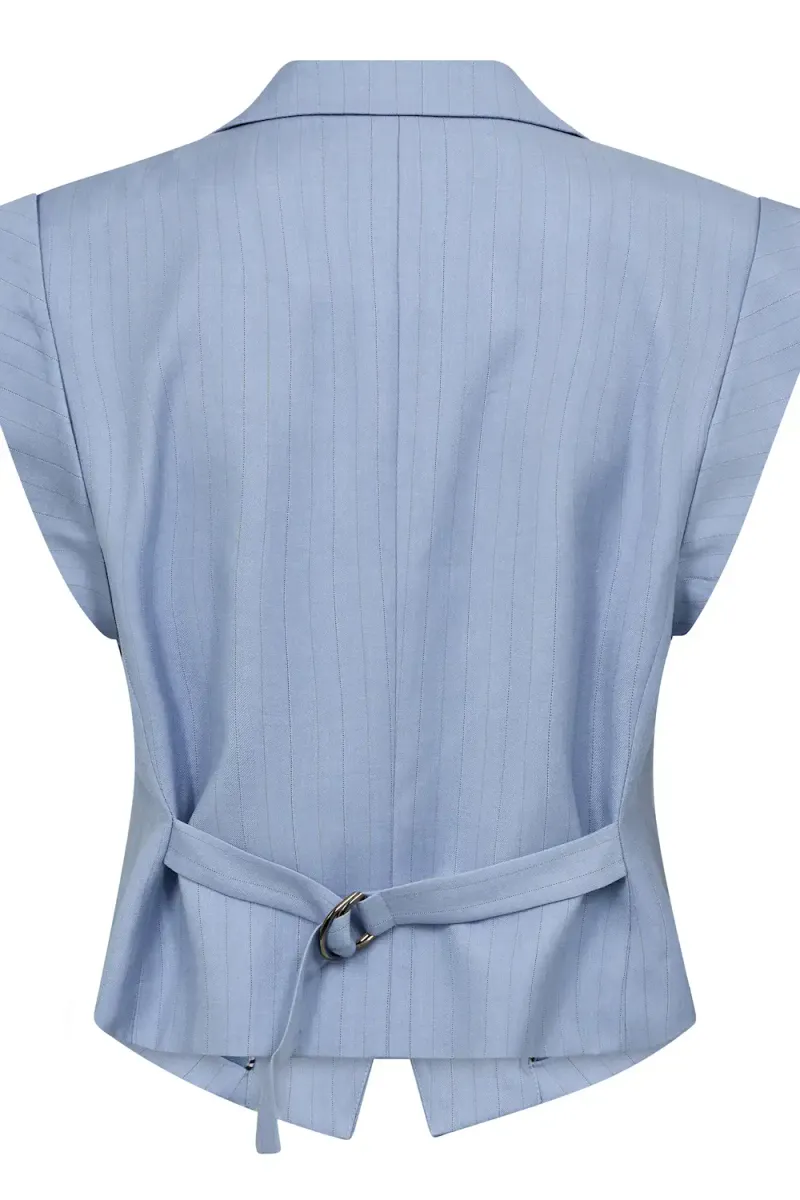 Kiana Pin Vest, Pale Blue