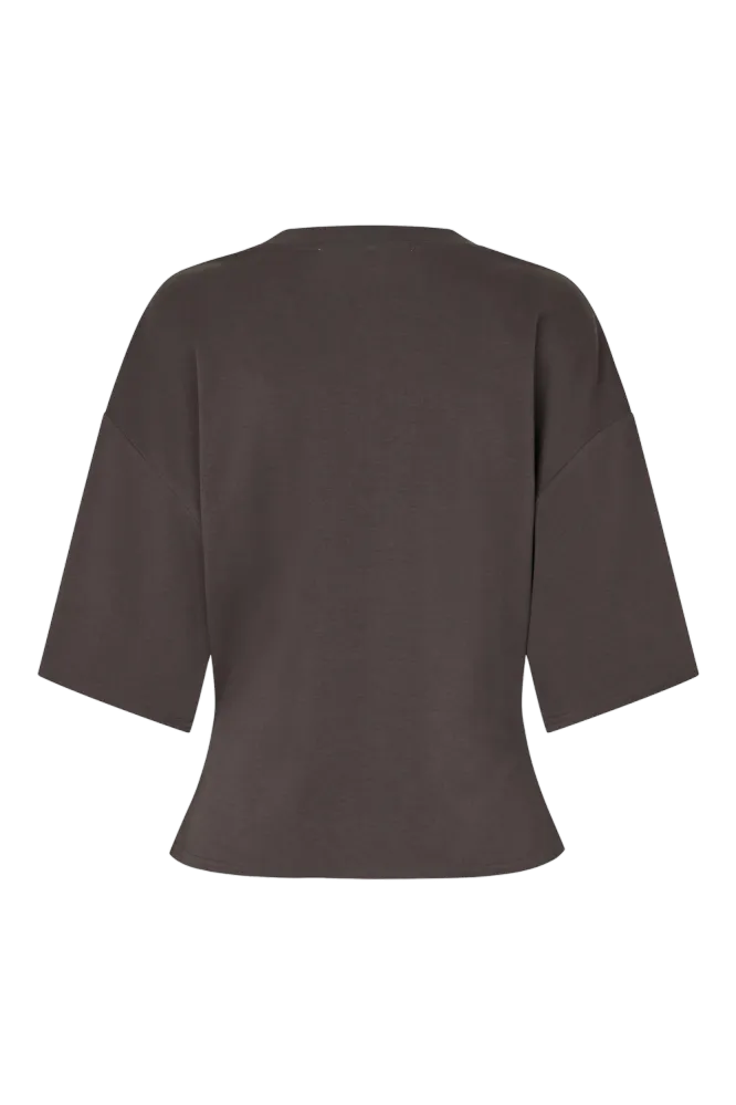 Missouri Tee, Dark Brown Melange