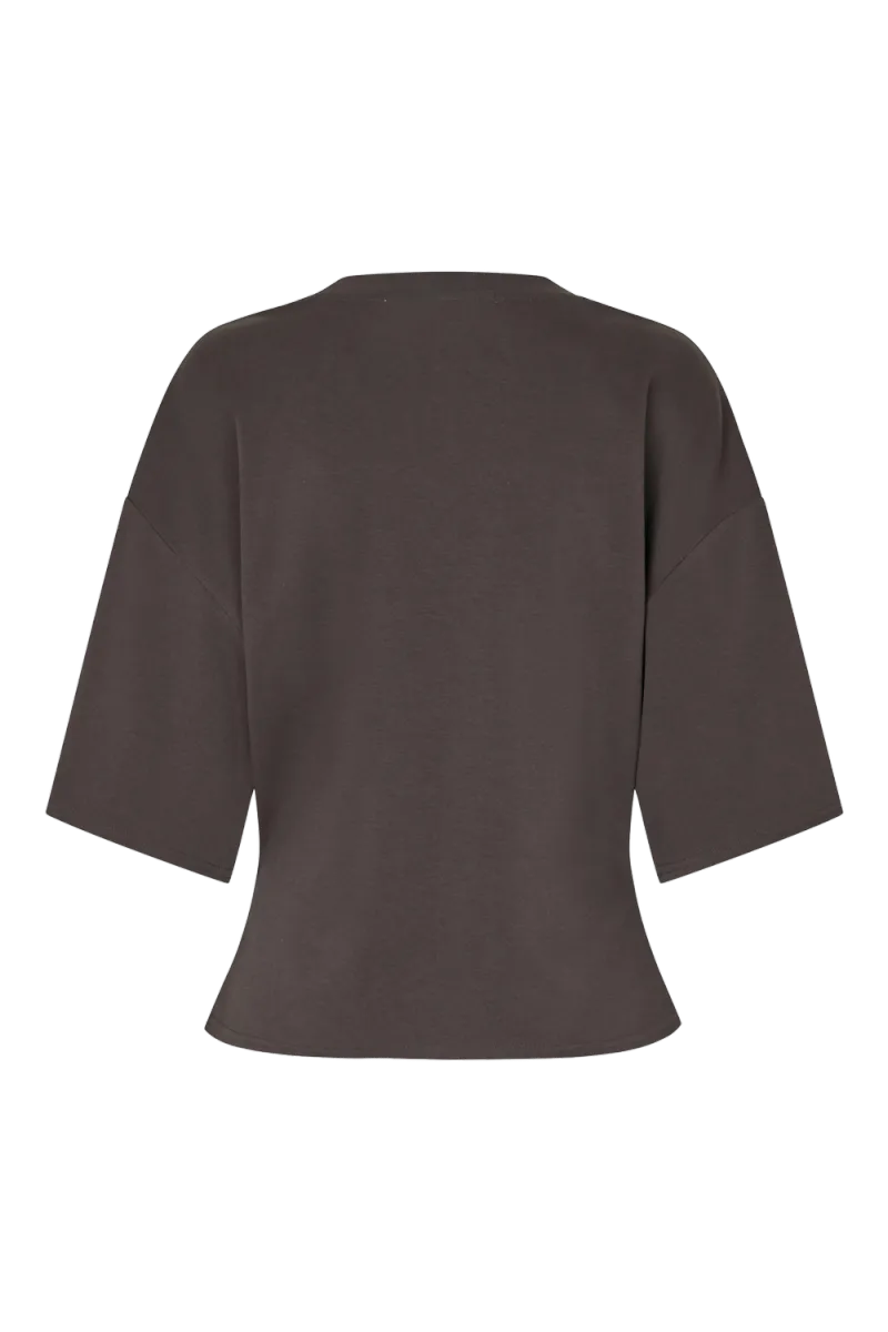 Missouri Tee, Dark Brown Melange