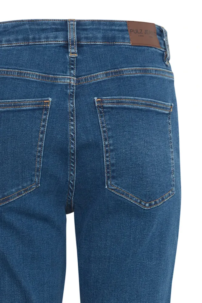 Becca UHW Bootcut Leg, Medium Blue Denim