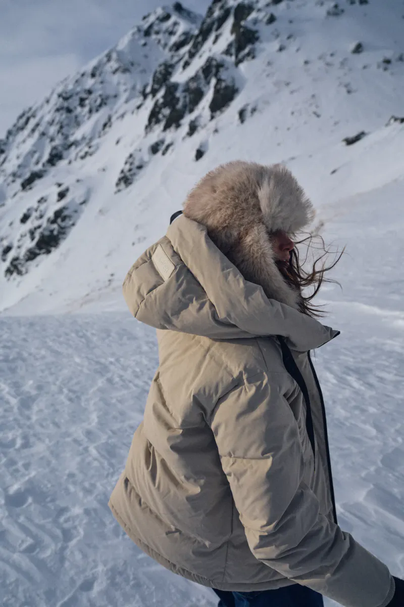 Jilly Hope Down Jacket, Feather Gray