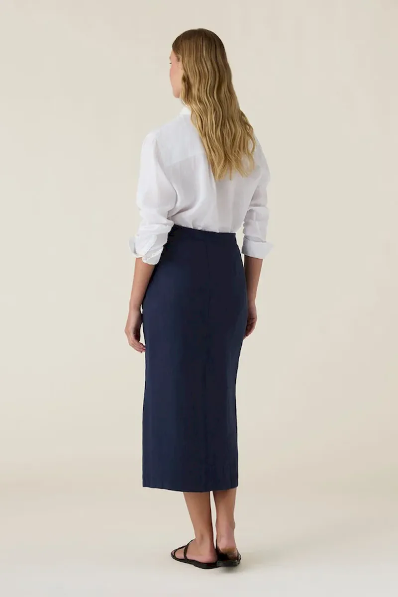 Classic Linen Shirt, White