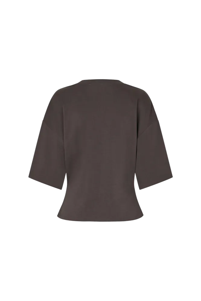 Missouri Tee, Dark Brown Melange