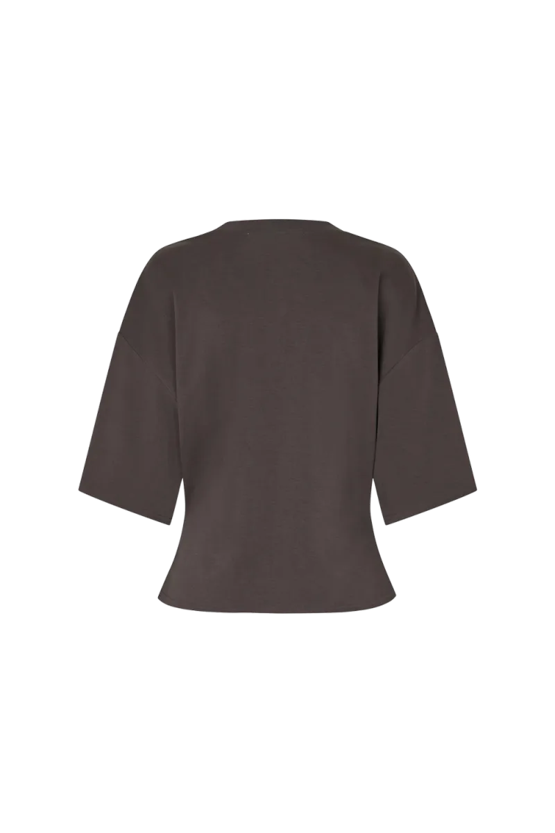 Missouri Tee, Dark Brown Melange