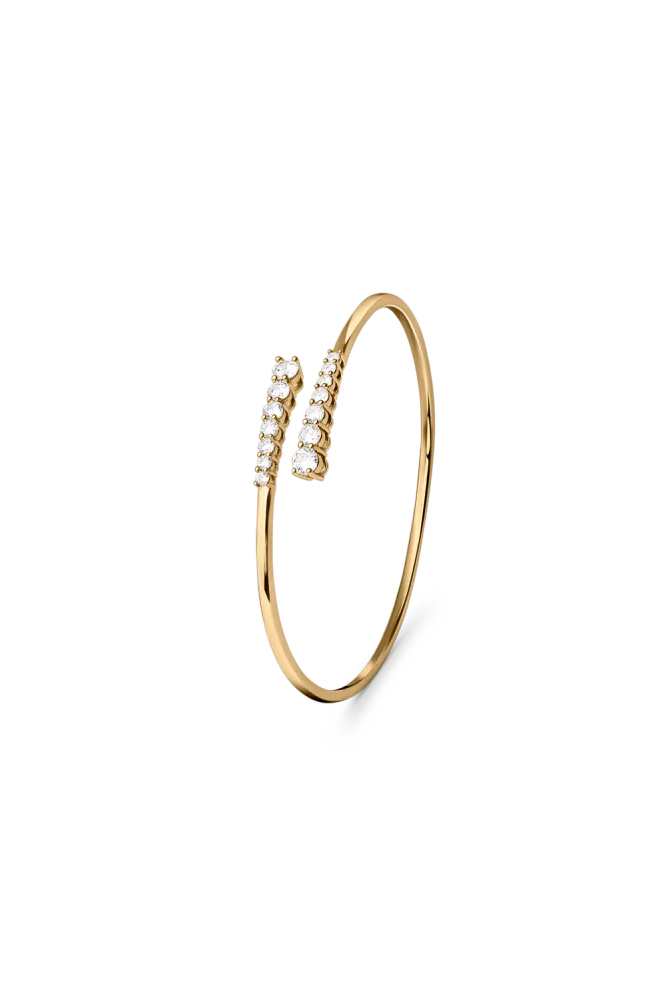 Aurora Bangle Bracelet, Gold