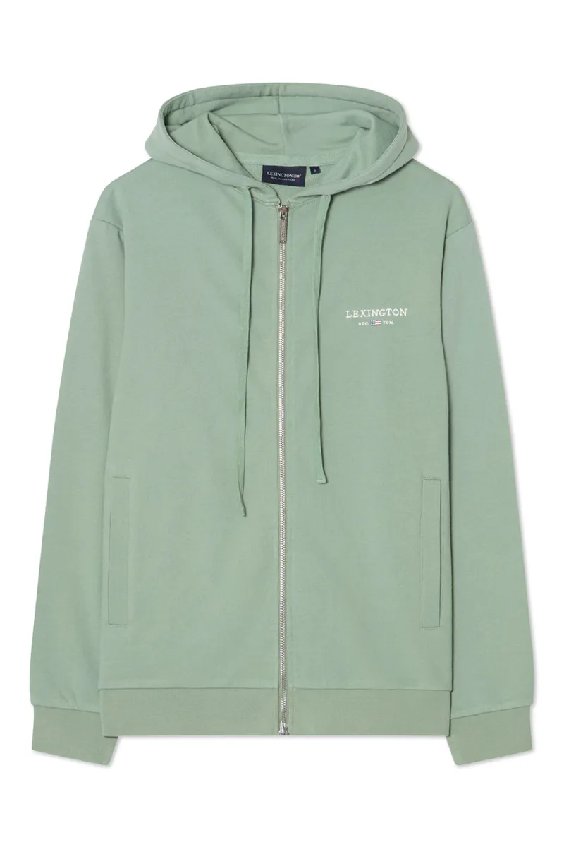 Classic Logo Zip Hoodie, Green