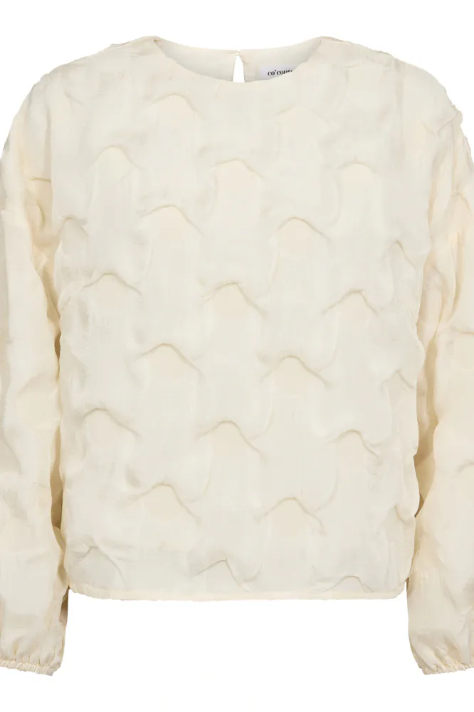 Feron Structure Blouse, Off-White